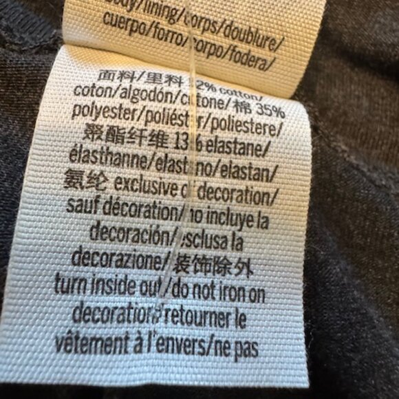 Victoria's Secret PINK High-Waisted Leggings w/Palm Tree Graphic Dark Gray Sz S - Picture 5 of 6